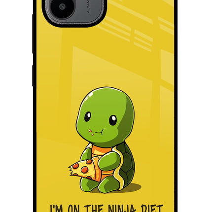 I'm on Ninja Diet Redmi A1/A2 Glass Case Back Cover by Casekaro