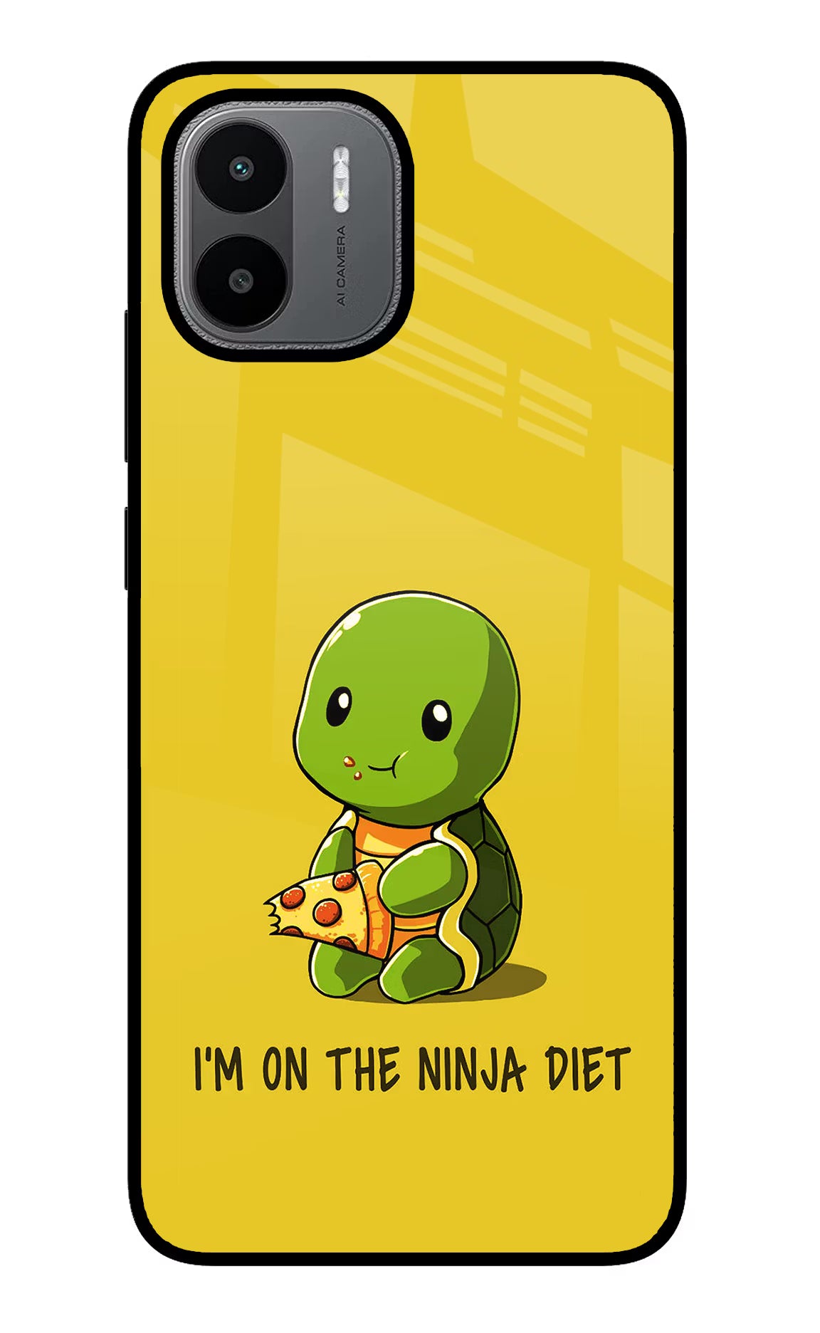 I'm on Ninja Diet Redmi A1/A2 Glass Case Back Cover by Casekaro