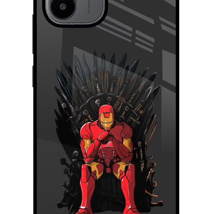 Ironman Throne Redmi A1/A2 Glass Case Back Cover by Casekaro