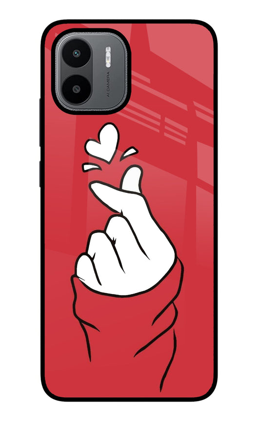 Korean Love Sign Redmi A1/A2 Glass Case