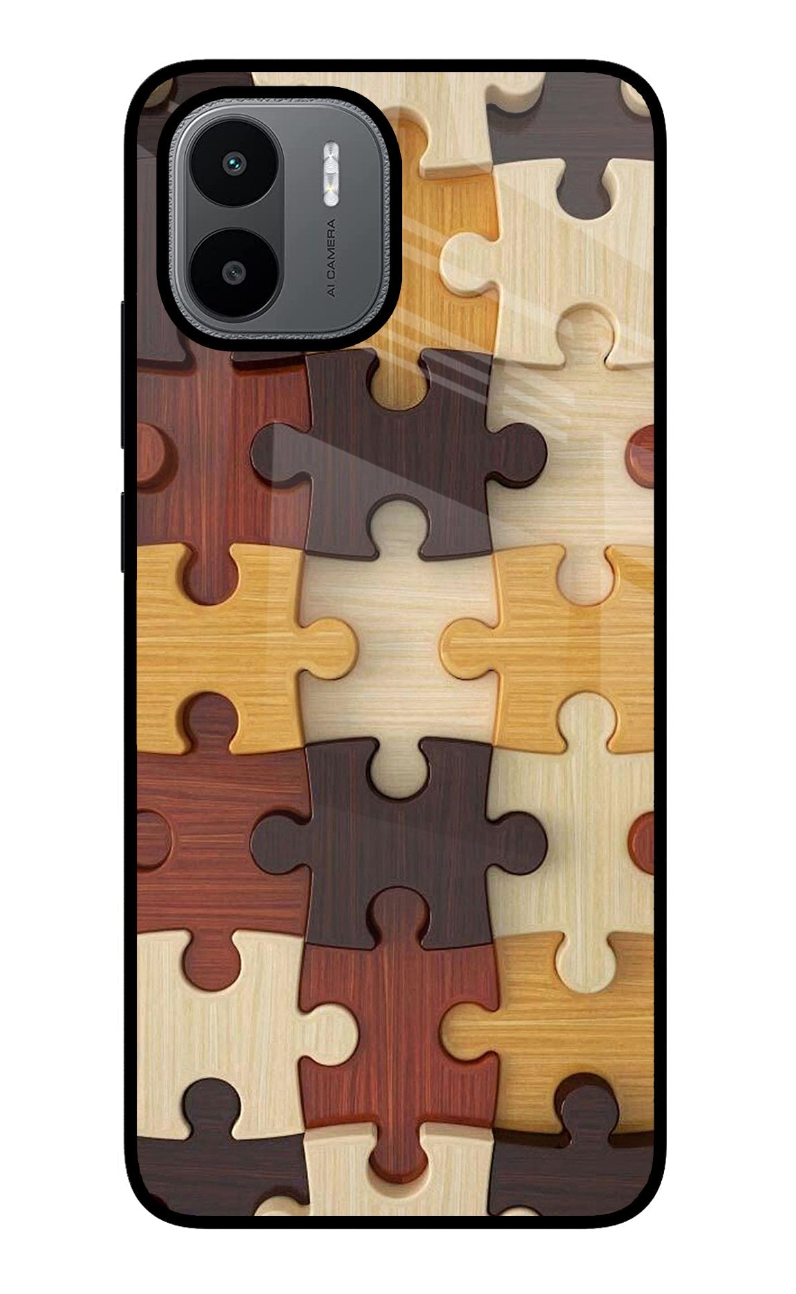 Wooden Puzzle Redmi A1/A2 Back Cover