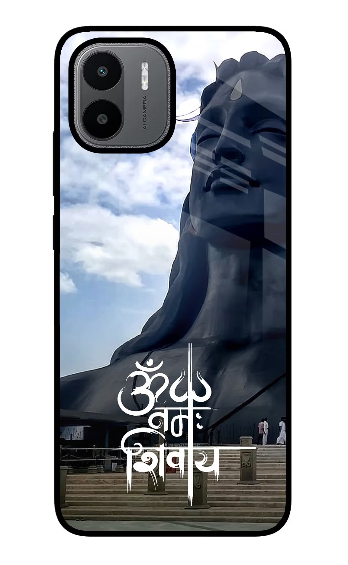 Om Namah Shivay Redmi A1/A2 Glass Case Back Cover by Casekaro