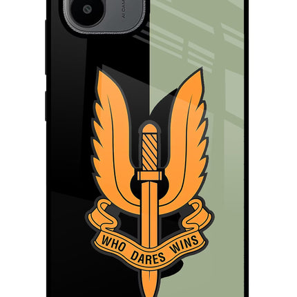 Balidan Logo Redmi A1/A2 Glass Case Back Cover by Casekaro