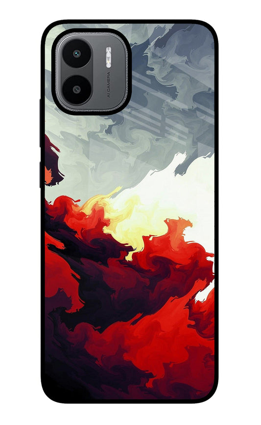 Fire Cloud Redmi A1/A2 Glass Case