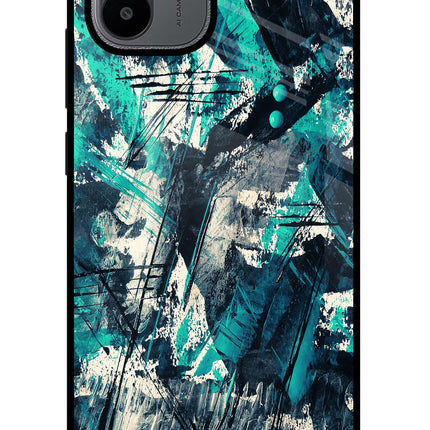 Artwork Redmi A1/A2 Glass Case Back Cover by Casekaro