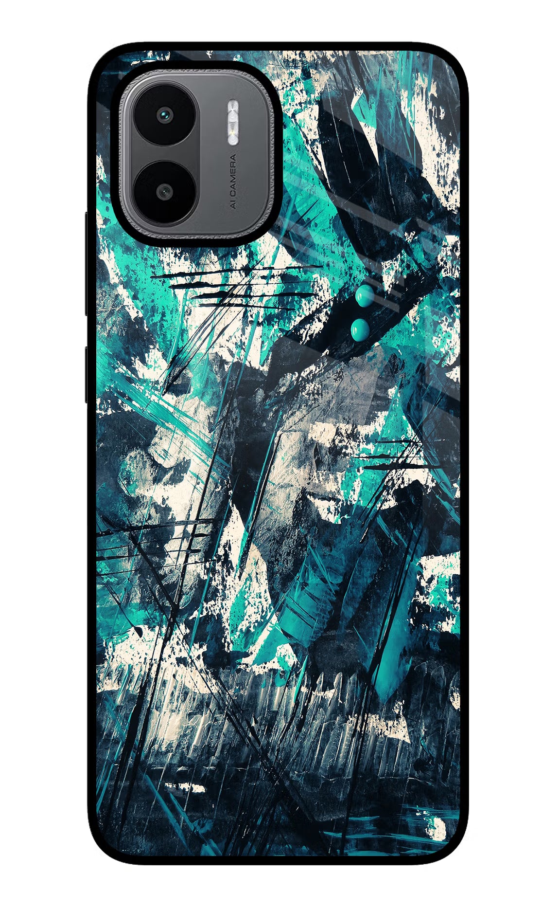Artwork Redmi A1/A2 Glass Case Back Cover by Casekaro