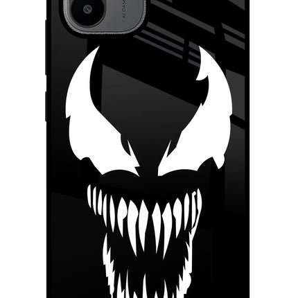 Venom Redmi A1/A2 Glass Case Back Cover by Casekaro