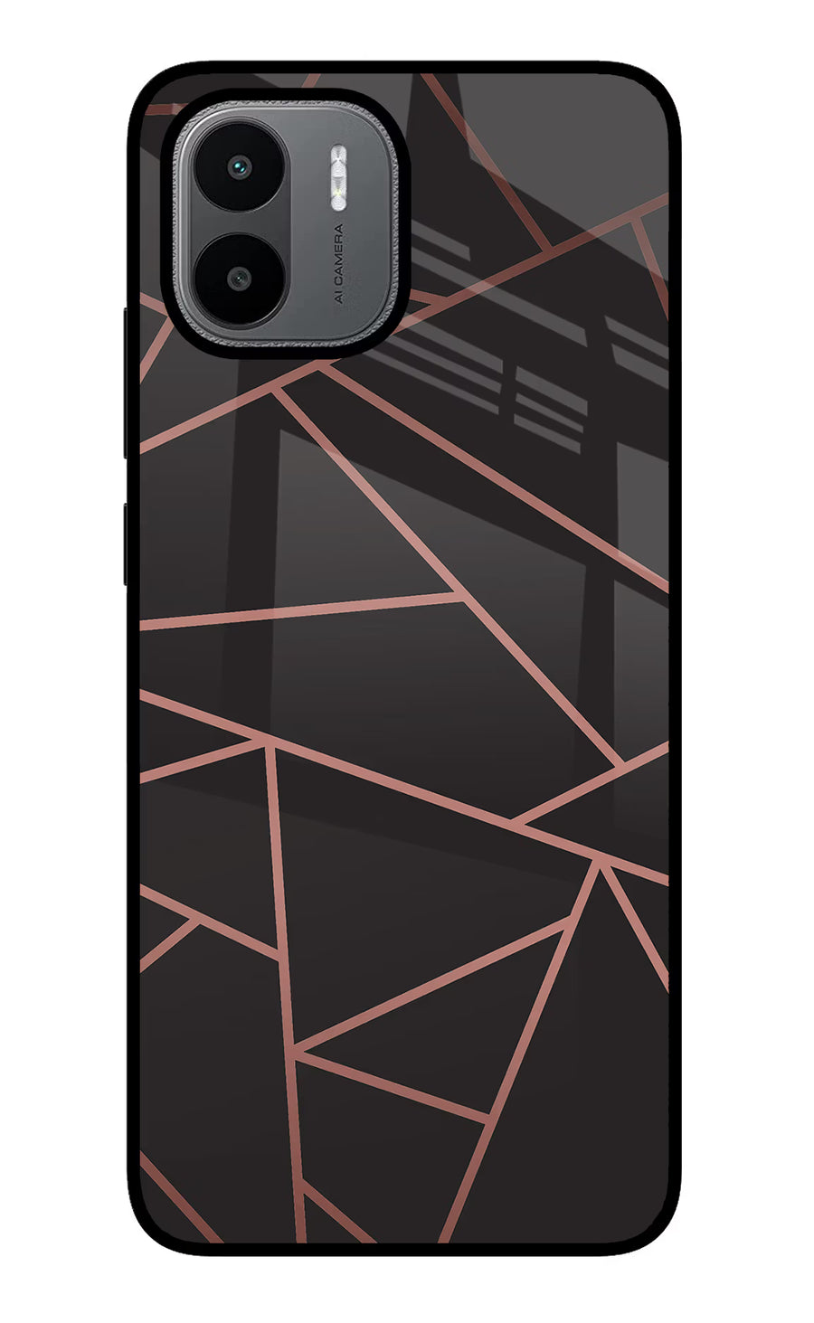 Geometric Pattern Redmi A1/A2 Back Cover, Glass case
