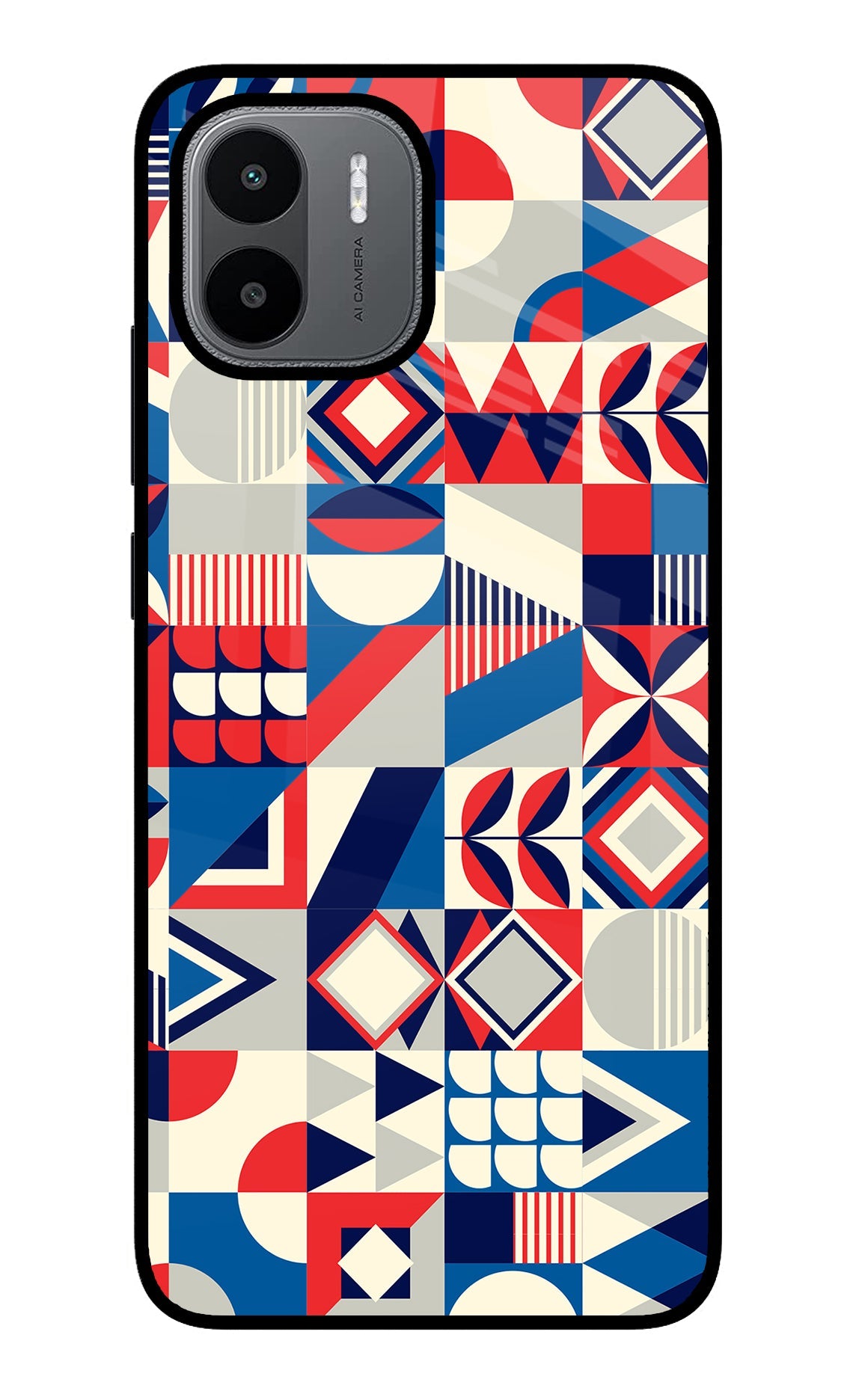 Colorful Pattern Redmi A1/A2 Glass Case