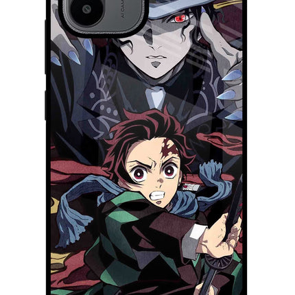 Demon Slayer Redmi A1/A2 Glass Case Back Cover by Casekaro