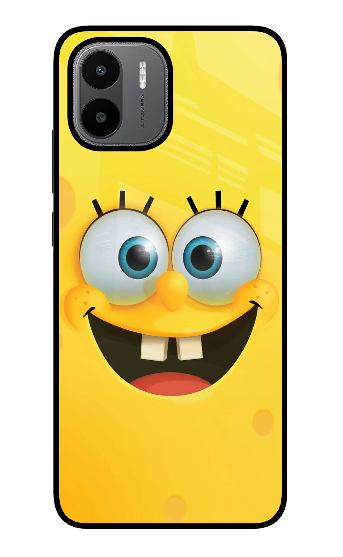 Sponge 1 Redmi A1/A2 Glass Case Back Cover by Casekaro