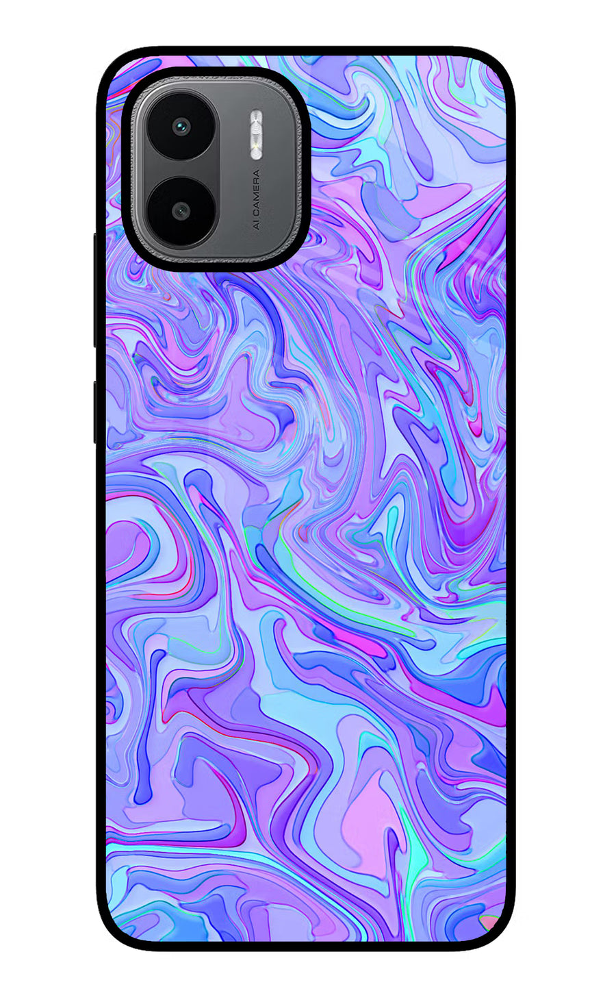 Glitter Redmi A1/A2 Back Cover, Glass case