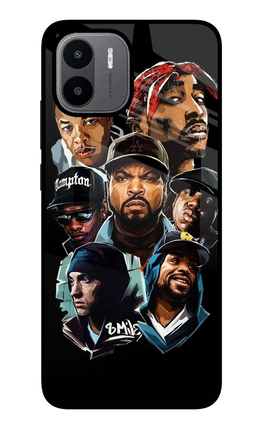 Rappers Redmi A1/A2 Back Cover, Glass case