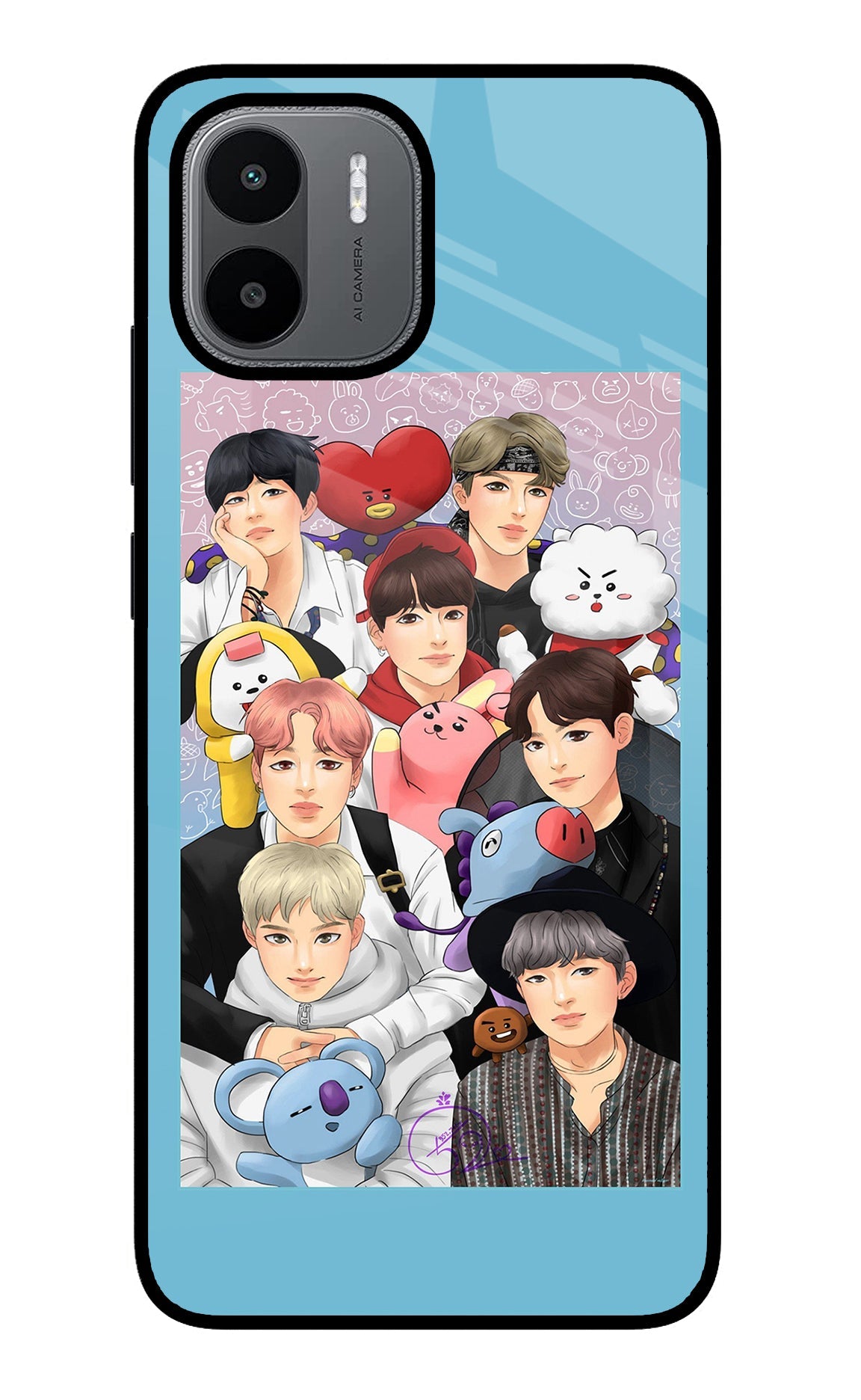 BTS with animals Redmi A1/A2 Back Cover