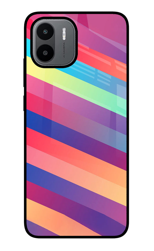 Stripes color Redmi A1/A2 Glass Case