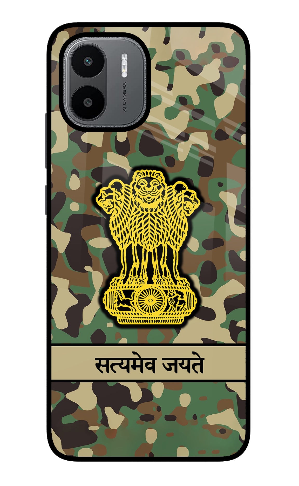 Satyamev Jayate Army Redmi A1/A2 Glass Case