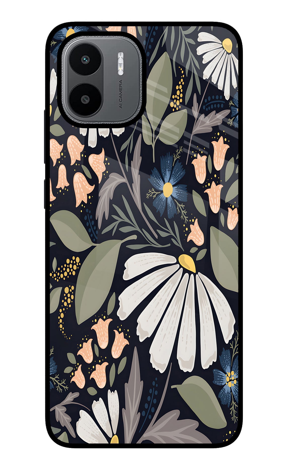 Flowers Art Redmi A1/A2 Glass Case