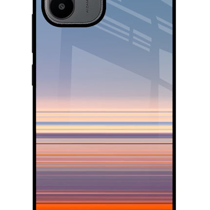 Morning Colors Redmi A1/A2 Glass Case Back Cover by Casekaro