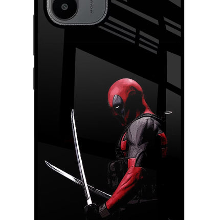 Deadpool Redmi A1/A2 Glass Case Back Cover by Casekaro