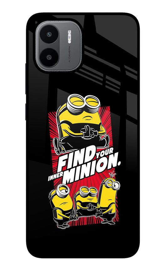 Find your inner Minion Redmi A1/A2 Glass Case