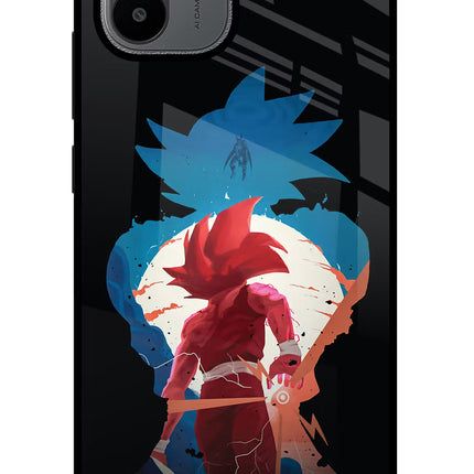 Goku Redmi A1/A2 Glass Case Back Cover by Casekaro