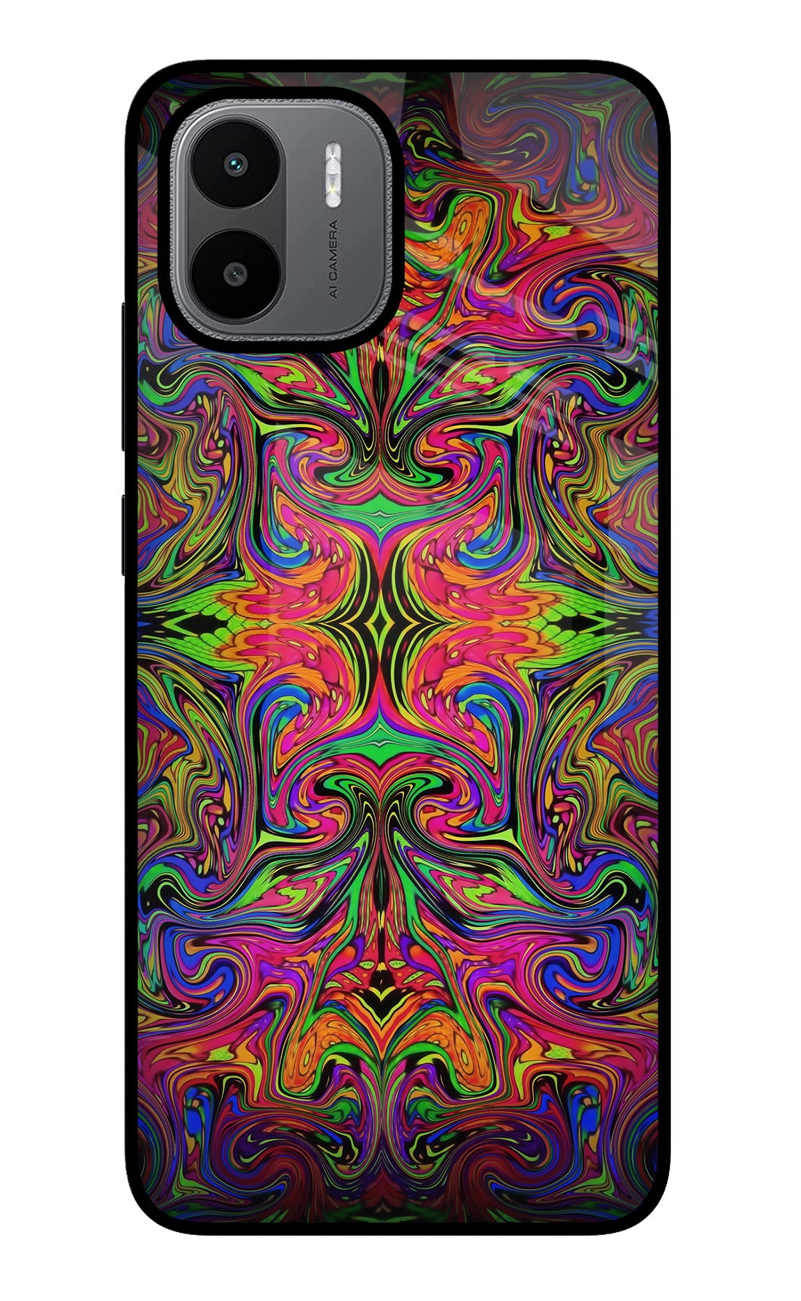 Psychedelic Art Redmi A1/A2 Glass Case