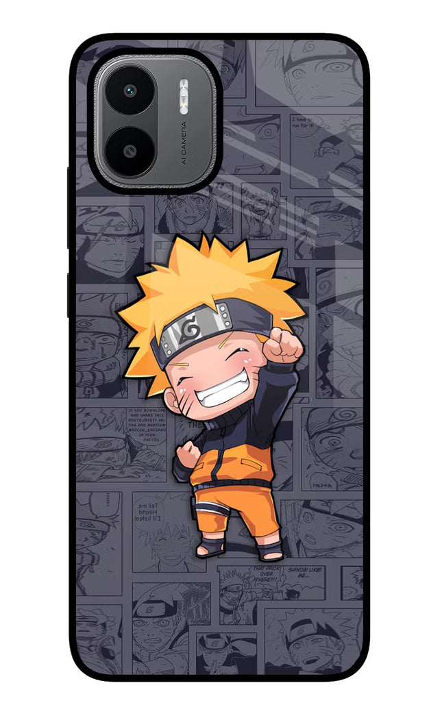 Chota Naruto Redmi A1/A2 Glass Case Back Cover by Casekaro