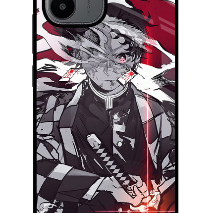 Demon Slayer Redmi A1/A2 Glass Case Back Cover by Casekaro