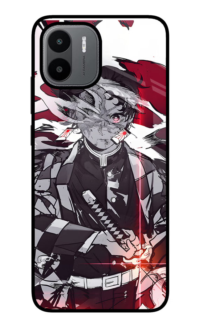 Demon Slayer Redmi A1/A2 Glass Case Back Cover by Casekaro