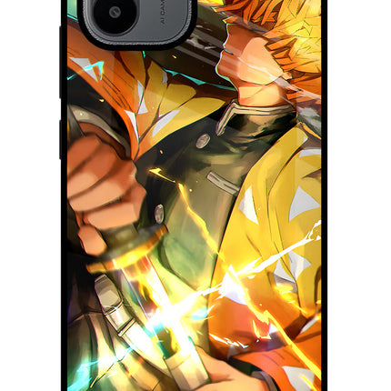 Demon Slayer Redmi A1/A2 Glass Case Back Cover by Casekaro