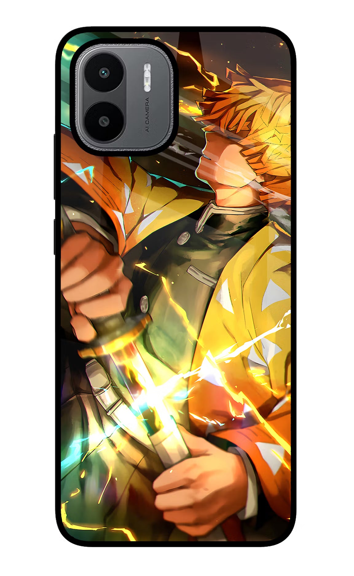 Demon Slayer Redmi A1/A2 Glass Case Back Cover by Casekaro