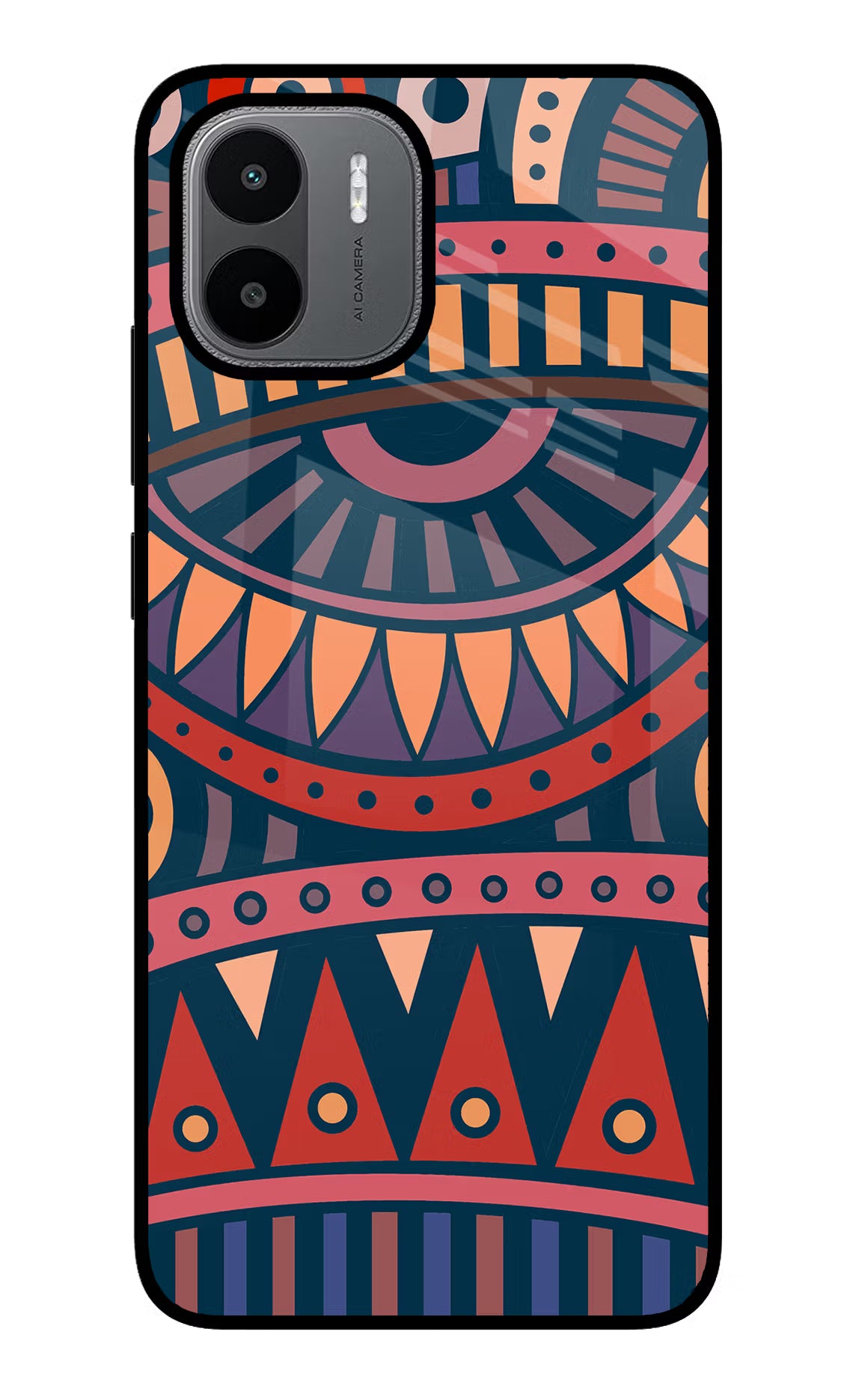 African Culture Design Redmi A1/A2 Glass Case Back Cover by Casekaro