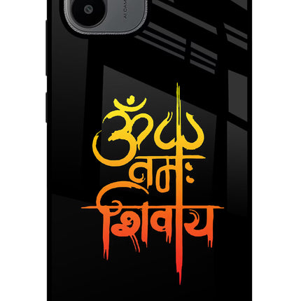 Om Namah Shivay Redmi A1/A2 Glass Case Back Cover by Casekaro
