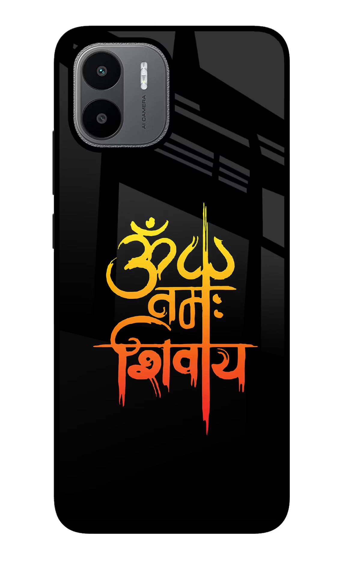 Om Namah Shivay Redmi A1/A2 Glass Case Back Cover by Casekaro