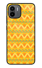 Tribal Pattern Redmi A1/A2 Glass Case Back Cover by Casekaro