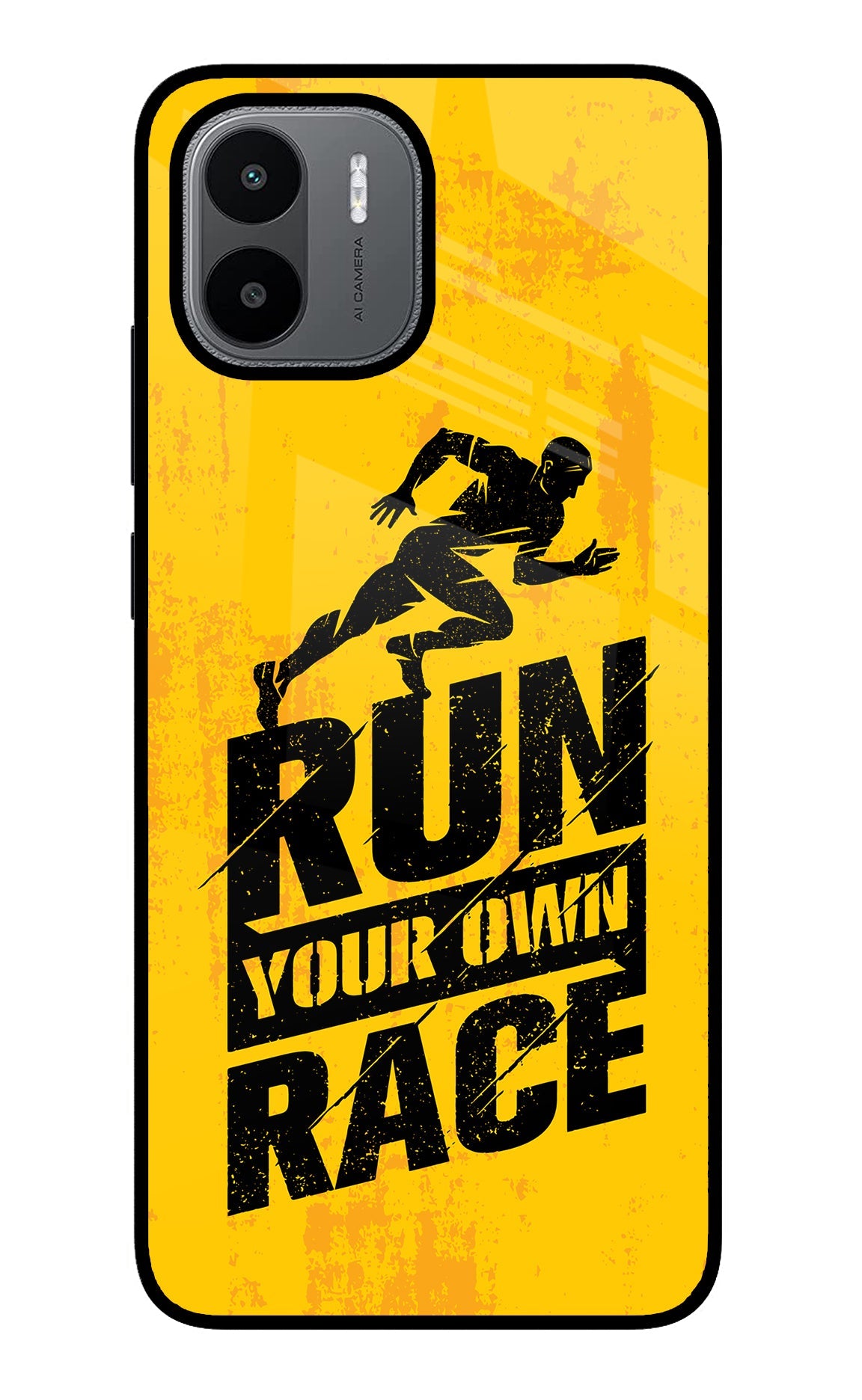 Run Your Own Race Redmi A1/A2 Glass Case