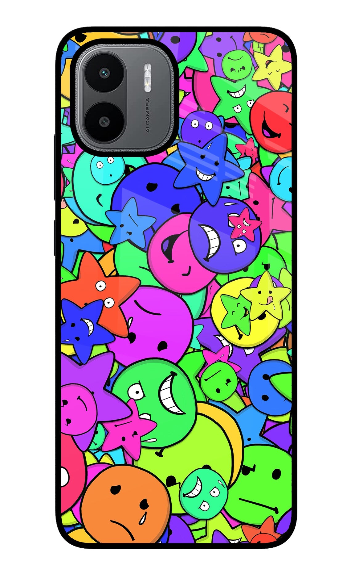 Fun Doodle Redmi A1/A2 Glass Case