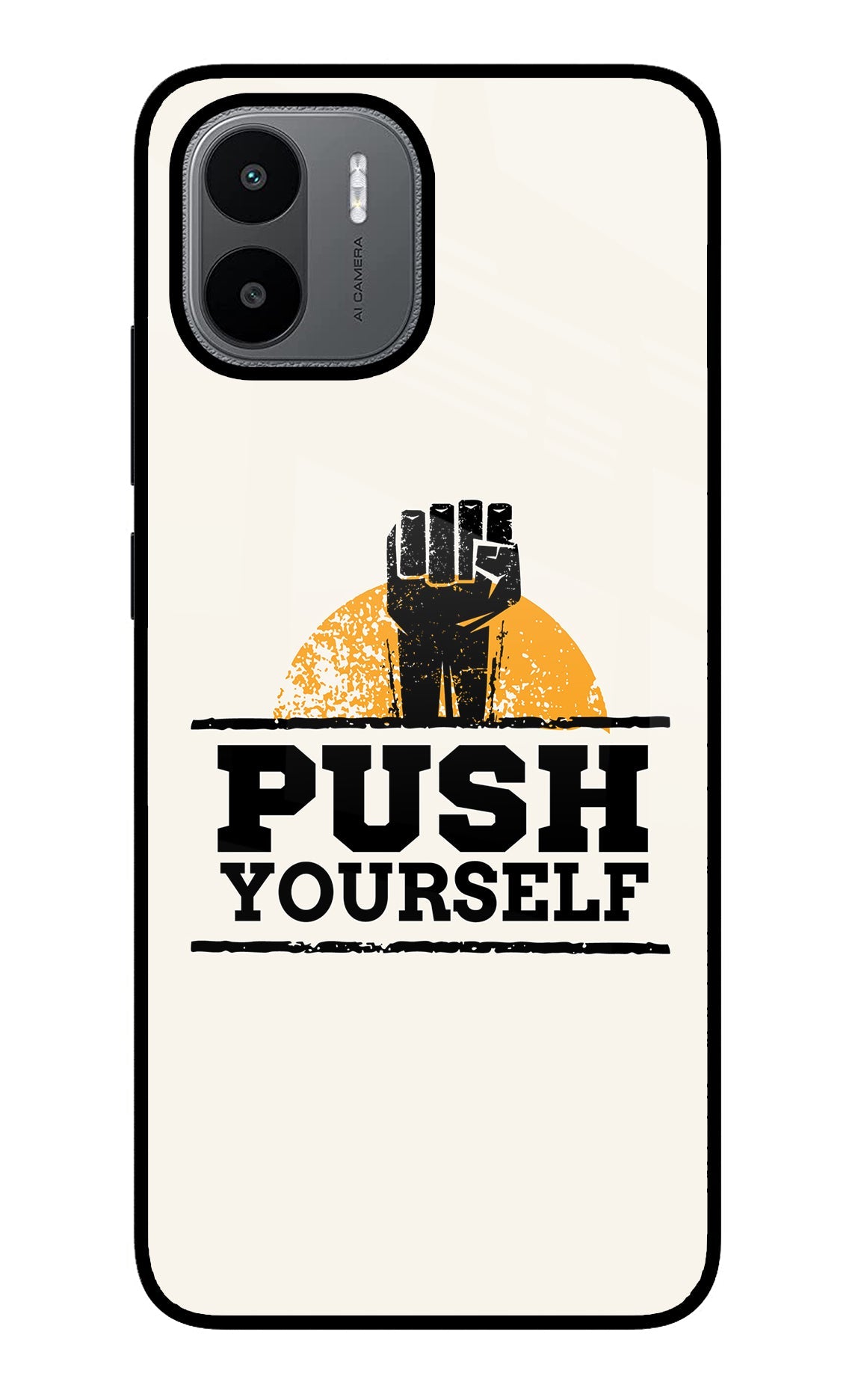 Push Yourself Redmi A1/A2 Glass Case