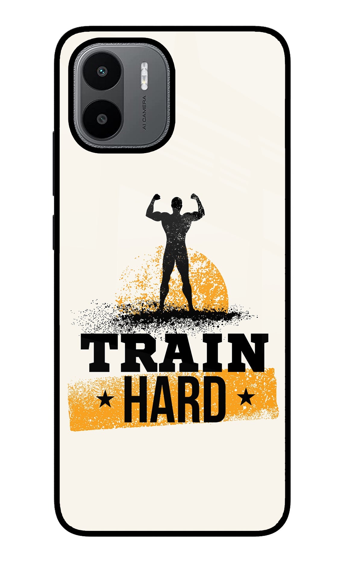 Train Hard Redmi A1/A2 Glass Case