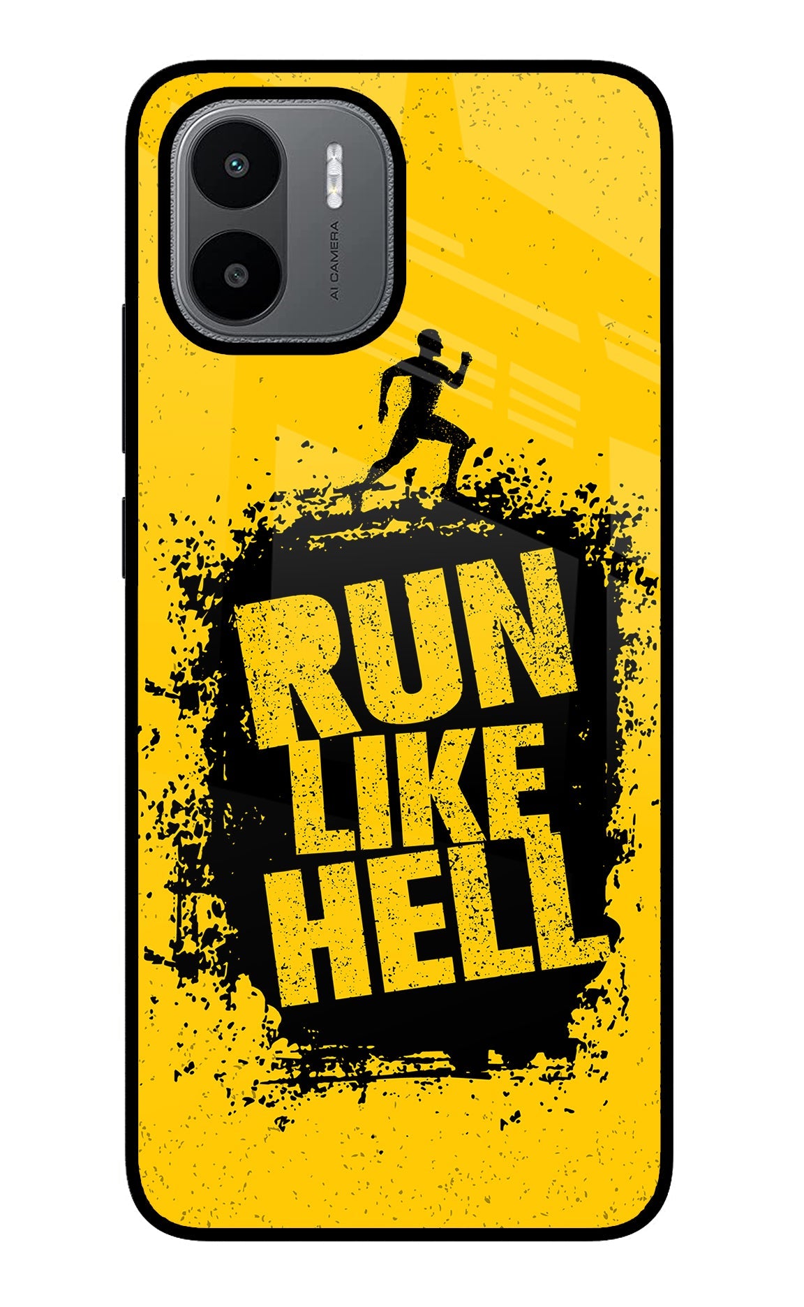 Run Like Hell Redmi A1/A2 Glass Case