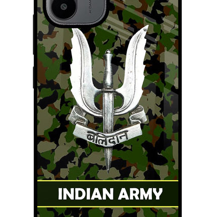 Balidan Indian Logo Redmi A1/A2 Glass Case Back Cover by Casekaro