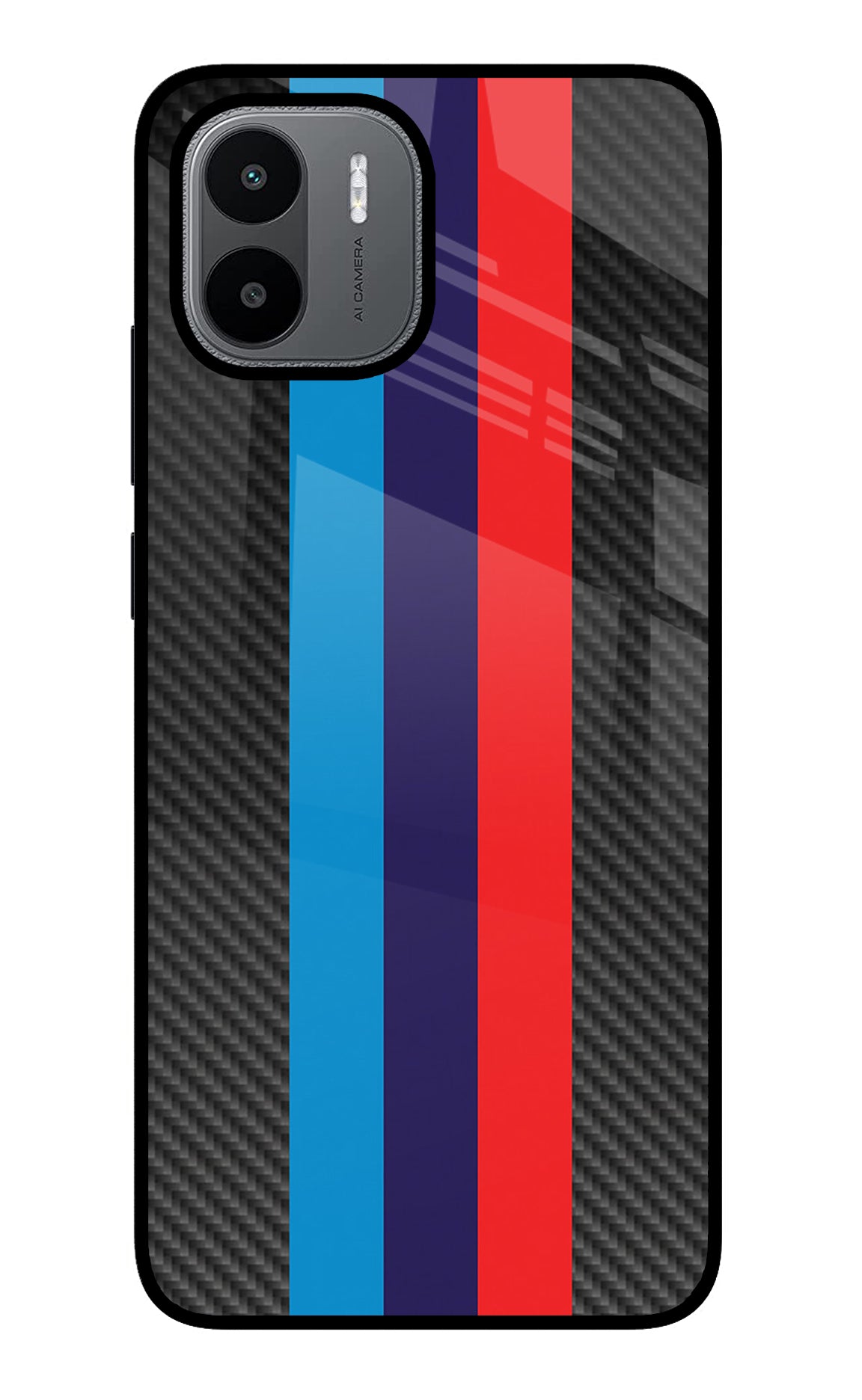 BMW Stripes Pattern Redmi A1/A2 Glass Case