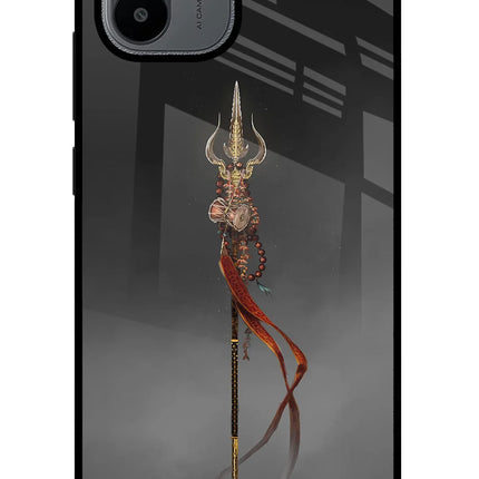 Shiv Trishul Redmi A1/A2 Glass Case