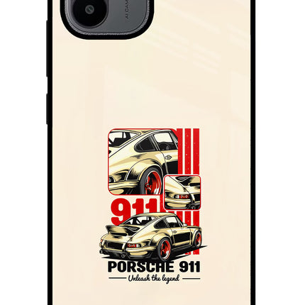 Classic Porsche 911 Redmi A1/A2 Glass Case Back Cover by Casekaro