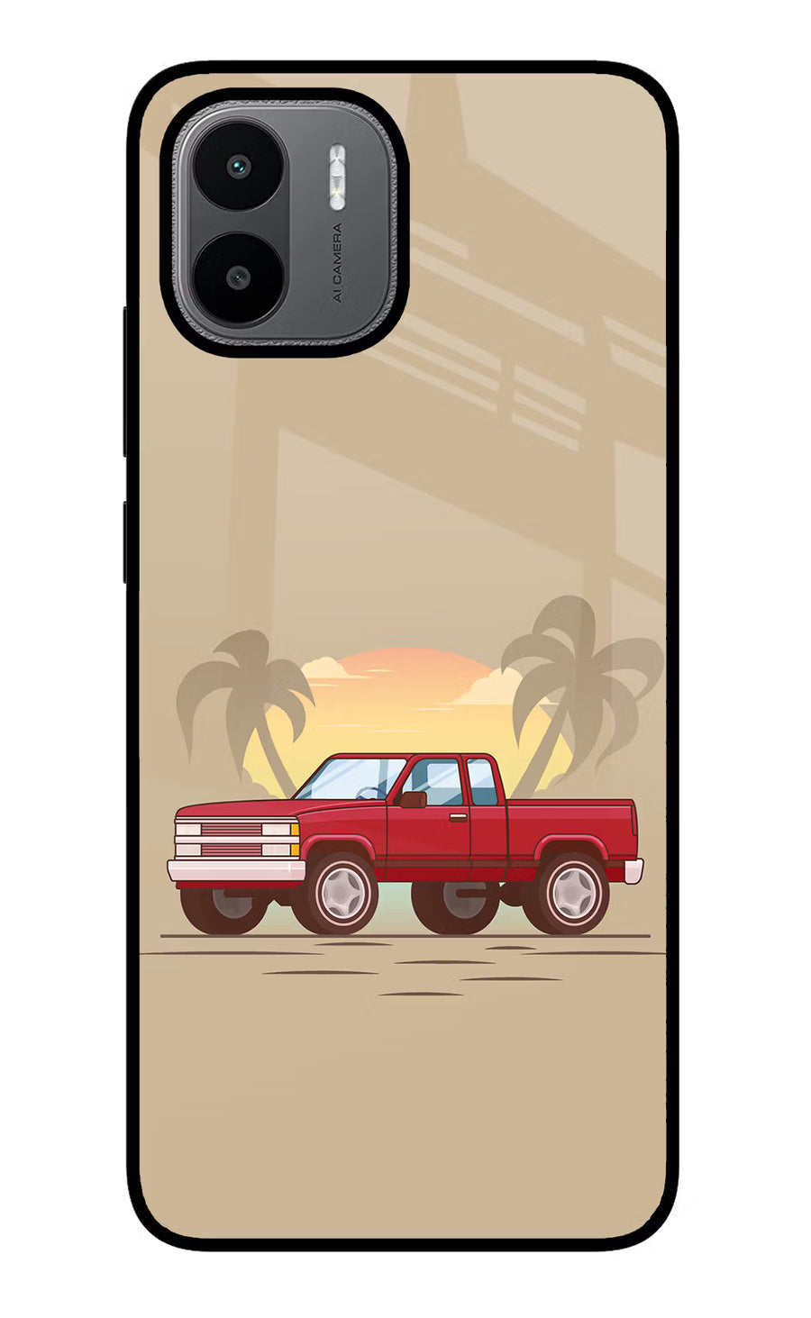 Desert Classic Drive Redmi A1/A2 Back Cover, Glass case