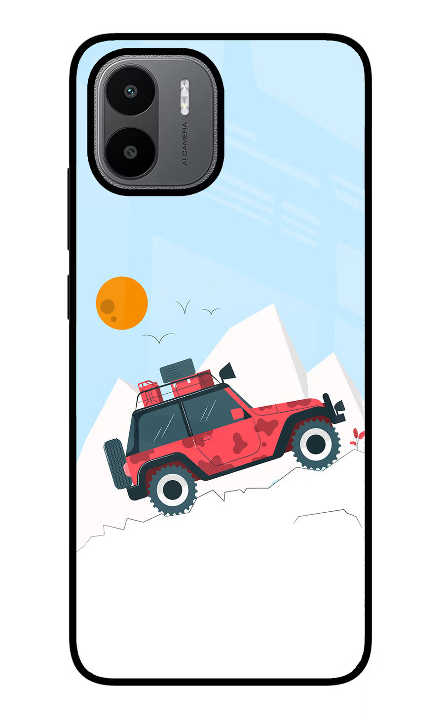 Mountain Trail Beast Redmi A1/A2 Back Cover, Glass case