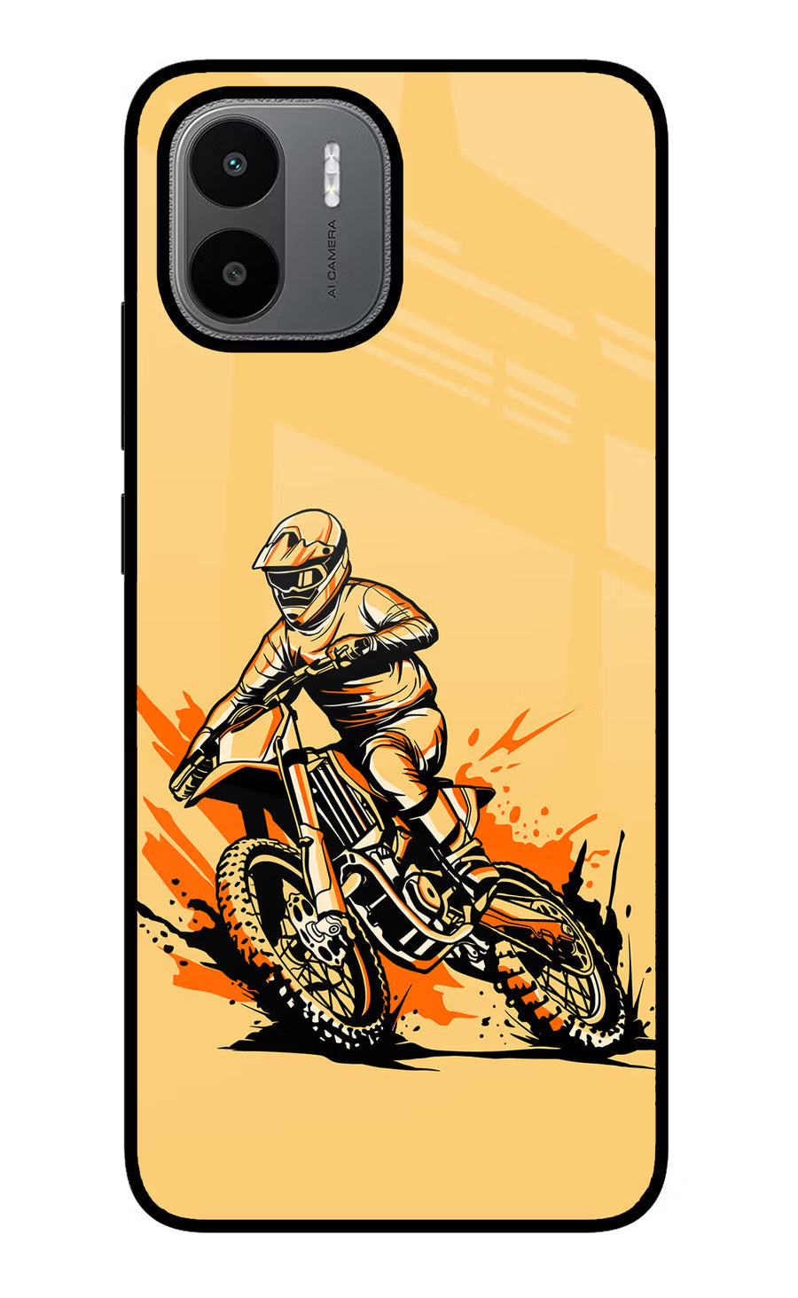 Off-Road Fury Redmi A1/A2 Back Cover, Glass case