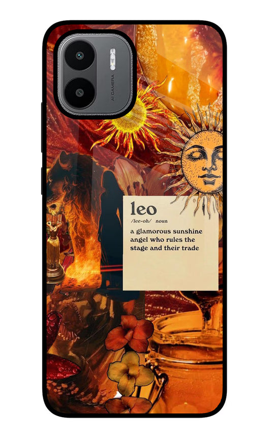 Leo Zodiac Redmi A1/A2 Glass Case
