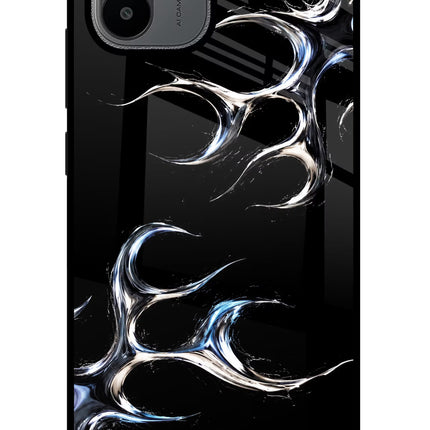 Chrome Tribal Redmi A1/A2 Glass Case Back Cover by Casekaro