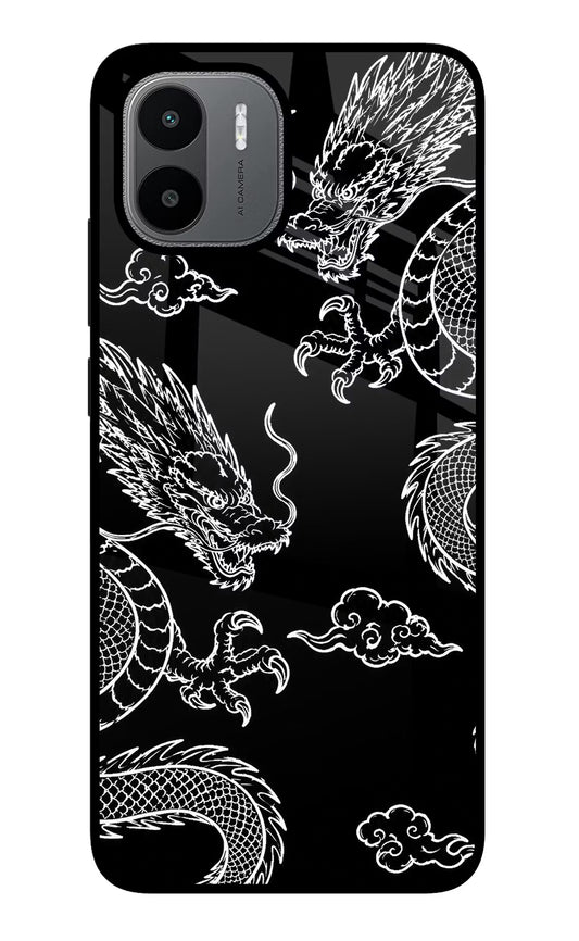 Twin Dragons Redmi A1/A2 Glass Case
